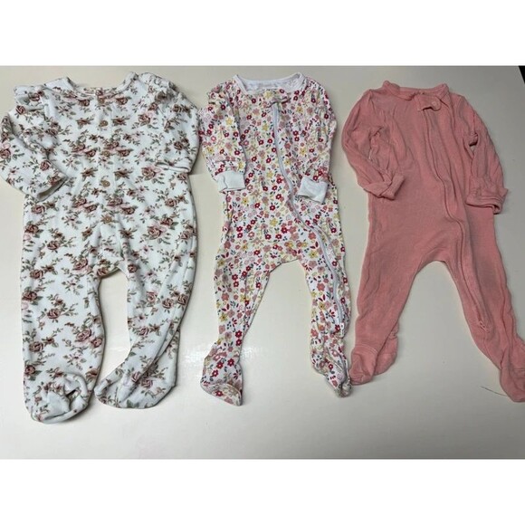 Other - Baby Girl Sleeper Pajama Lot 6-9M 9M Carter's Cloud Island 5 Pieces
